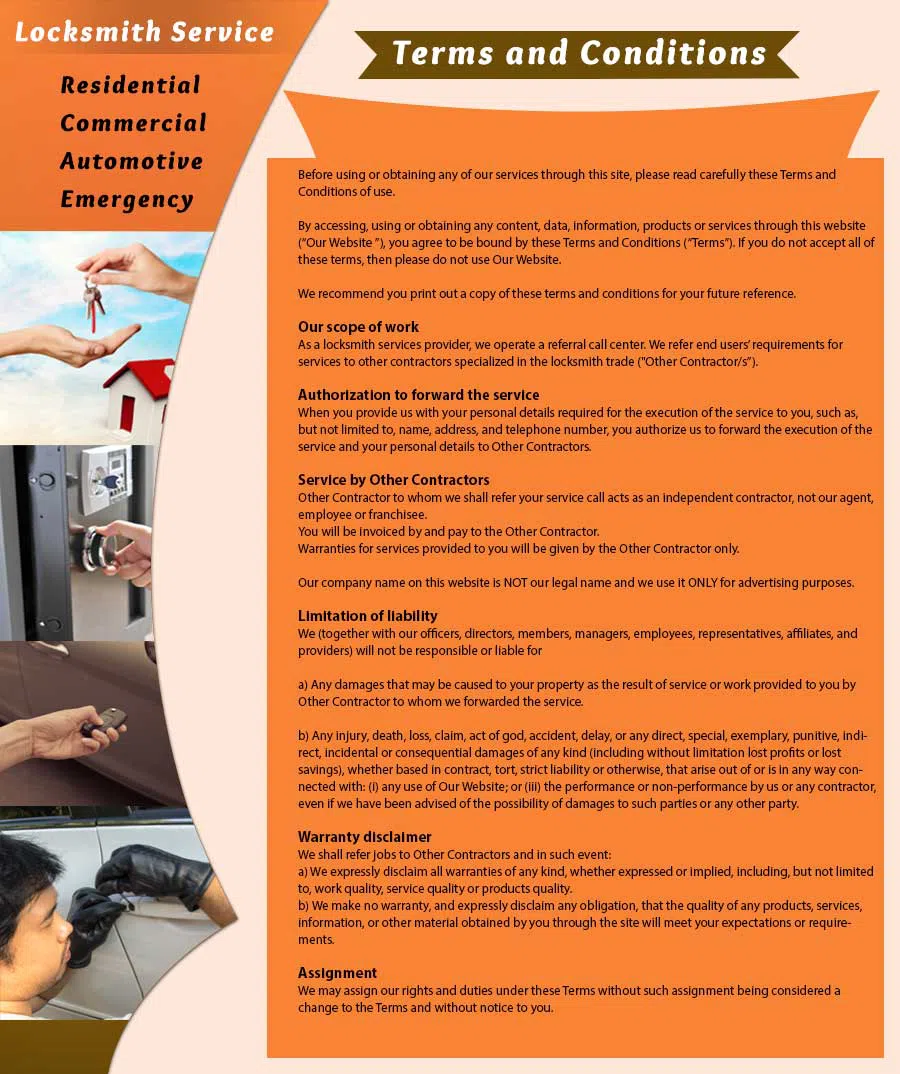 Ashburn Locksmith Store, Ashburn, VA 703-270-6011 - terms-ls